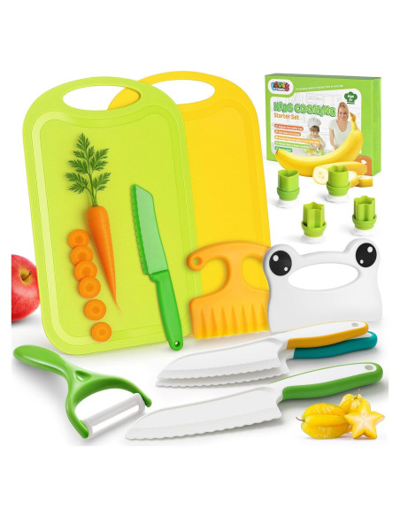 Conjunto de Cocina para Niños LOVESTOWN 13PCS Seguro y Divertido Conjunto de Cocina para Niños LOVESTOWN 13PCS Seguro y Divertido