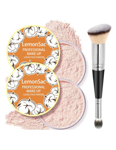 Polvo Suelto Fijador de Maquillaje LemonSac 8g - Control de Aceite