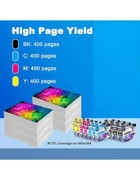 Cartuchos de tinta compatibles JoyPrinting LC3013XL para Brother Cartuchos de tinta compatibles JoyPrinting LC3013XL para Brother