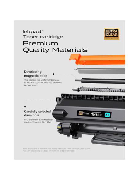 Cartuchos de Tóner TN830XL iNKPAD Paquete de 4 Negro Cartuchos de Tóner TN830XL iNKPAD Paquete de 4 Negro
