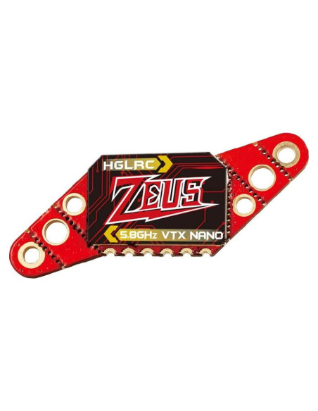 Transmisor FPV HGLRC Zeus 350mW con Micrófono para Drones Transmisor FPV HGLRC Zeus 350mW con Micrófono para Drones