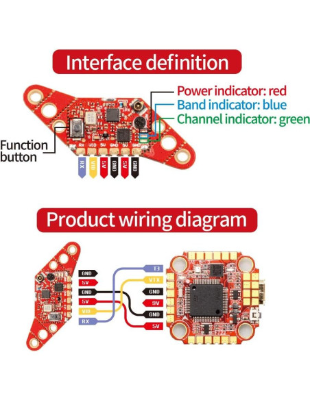Transmisor FPV HGLRC Zeus 350mW con Micrófono para Drones Transmisor FPV HGLRC Zeus 350mW con Micrófono para Drones