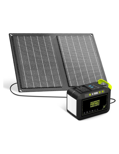 Generador Solar Portátil MARBERO M82 88.8Wh con Panel 21W Generador Solar Portátil MARBERO M82 88.8Wh con Panel 21W