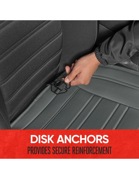 Fundas de Asiento Motor Trend MTSC-422 Gris Acolchadas Fundas de Asiento Motor Trend MTSC-422 Gris Acolchadas