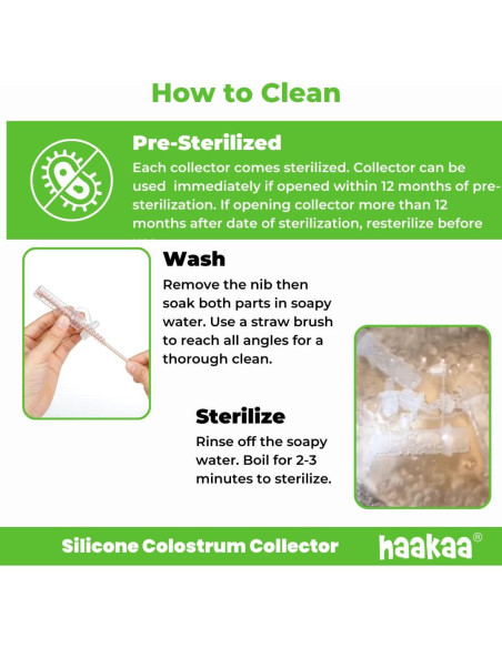 Conjunto recolector calostro silicona Haakaa 6 unidades 4 ml Conjunto recolector calostro silicona Haakaa 6 unidades 4 ml