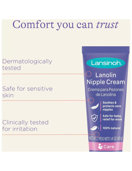 Crema para Pechos Lansinoh HPA Lanolina 3 Tubos 40g Crema para Pechos Lansinoh HPA Lanolina 3 Tubos 40g