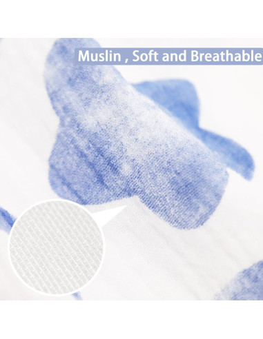 Saco de Sueño Muselina 0.5 TOG XL 100% Algodón Orgánico Bebé