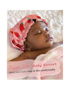 Gorro de Satén Reversible YANIBEST para Bebés 6-36 Meses 2