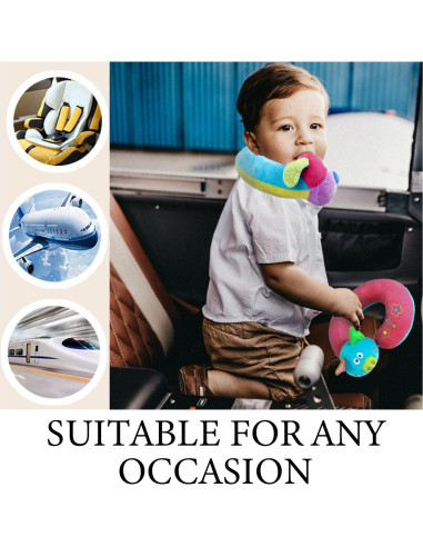 Almohada de Cuello para Niños Qianliyer Azul - Viaje Cómoda