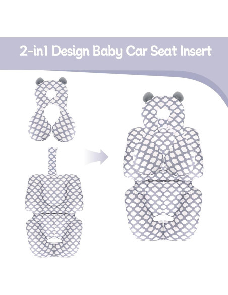 Cojín para Silla de Paseo KAKIBLIN Inserto Asiento Auto Bebé Cojín para Silla de Paseo KAKIBLIN Inserto Asiento Auto Bebé