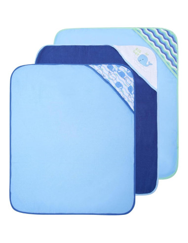 Toallas de bebé con capucha Buttons & Stitches, 3 unidades 66x76 cm