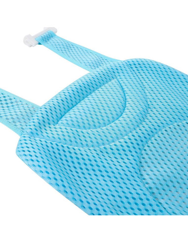 Almohadilla de Baño para Bebé Azul - Red de Soporte Ajustable
