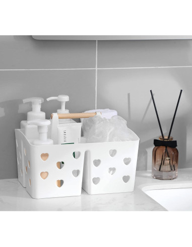 Organizador de Ducha Portátil Anyoifax Blanco 27.2x19.6x18.5cm