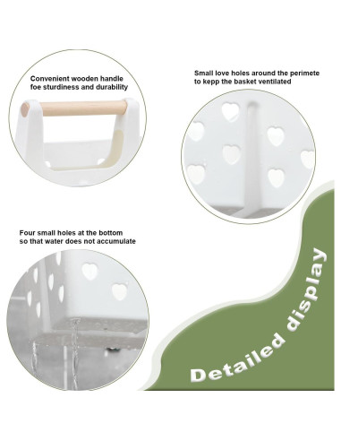 Organizador de Ducha Portátil Anyoifax Blanco 27.2x19.6x18.5cm