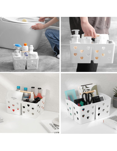 Organizador de Ducha Portátil Anyoifax Blanco 27.2x19.6x18.5cm