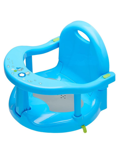 Asiento de Baño Plegable para Bebés Antideslizante Azul