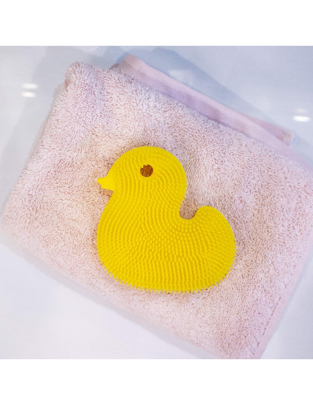 Esponja de Silicona Pato Amarillo Innobaby para Bebés 11.4cm Esponja de Silicona Pato Amarillo Innobaby para Bebés 11.4cm