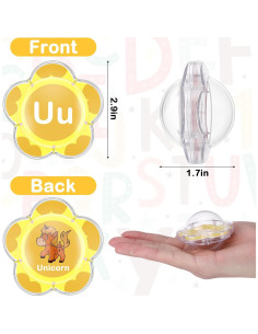 Juguetes de Baño Flotantes Vodolo - Alfabeto Animal 26 Piezas 2