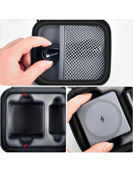 Funda PAIYULE para Cargador Anker 3-en-1 MagSafe Gris Funda PAIYULE para Cargador Anker 3-en-1 MagSafe Gris