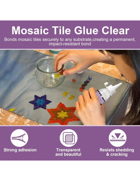 Pegamento para Mosaicos 100g 1DFAUL - Secado Rápido y Transparente Pegamento para Mosaicos 100g 1DFAUL - Secado Rápido y Transparente