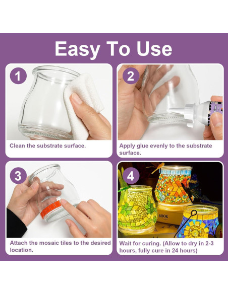 Pegamento para Mosaicos 100g 1DFAUL - Secado Rápido y Transparente Pegamento para Mosaicos 100g 1DFAUL - Secado Rápido y Transparente