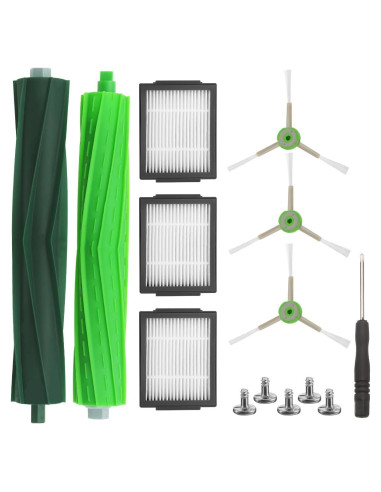 Accesorios de Repuesto iRobot Roomba i3 i4 i6 i7 i8 E5 E6 E7 - 1 Juego de Cepillos y Filtros HEPA