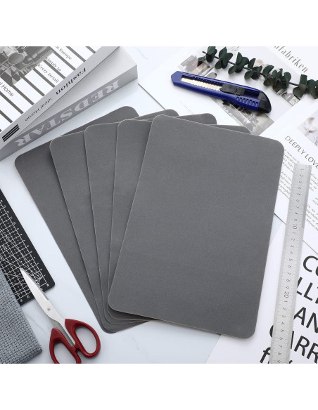6 Piezas Parche Autoadhesivo Terciopelo Janinka 30x20cm Gris 6 Piezas Parche Autoadhesivo Terciopelo Janinka 30x20cm Gris