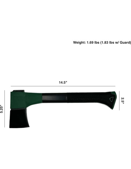 Hacha de Camping Edward Tools 35.56 cm - Afilada y Ergonómica Hacha de Camping Edward Tools 35.56 cm - Afilada y Ergonómica