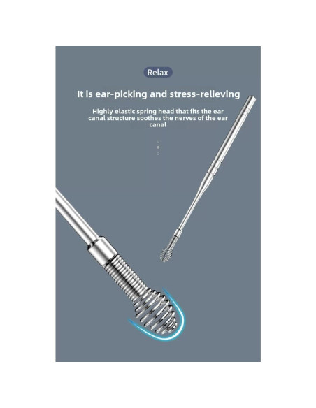 Kit de Limpieza de Oídos Profesional Acero Inoxidable 6 Piezas Kit de Limpieza de Oídos Profesional Acero Inoxidable 6 Piezas