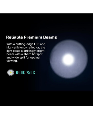 Linterna Recargable OLIGHT BatonTurbo 1000 Lúmenes 510m