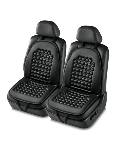 Funda de Asiento de Coche FREMONT AUTO con Masaje - 2PCS Negro Funda de Asiento de Coche FREMONT AUTO con Masaje - 2PCS Negro