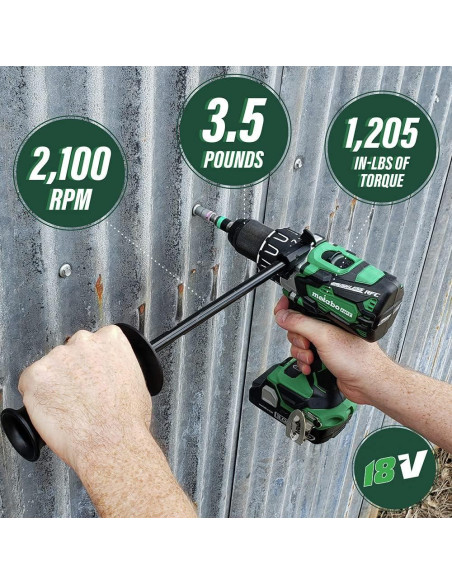 Taladro Inalámbrico Metabo HPT 18V Sin Escobillas 1.59 kg Taladro Inalámbrico Metabo HPT 18V Sin Escobillas 1.59 kg