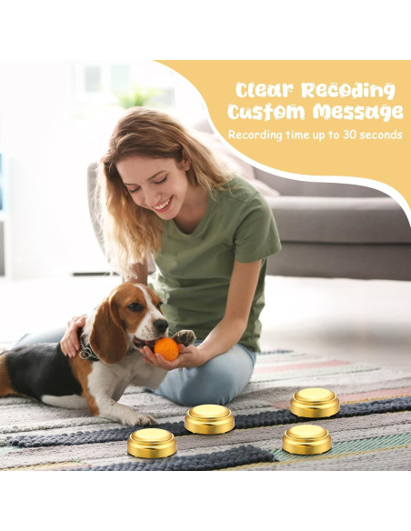 Juego de 6 Botones de Comunicación para Perros VioraWhite Juego de 6 Botones de Comunicación para Perros VioraWhite