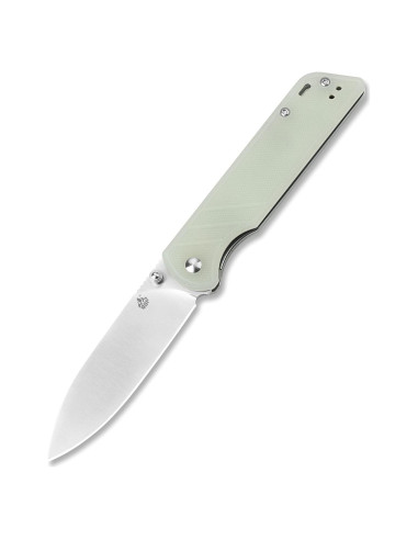 Cuchillo Plegable QSP Loro D2 Mango Jade G10 10.16 cm