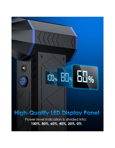 Soplador de Aire Comprimido HOMEASY 130000 RPM con Luz LED Soplador de Aire Comprimido HOMEASY 130000 RPM con Luz LED