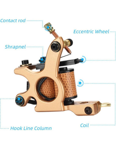 Kit de Máquina de Tatuaje Coil ATOMUS 10 Bobinas 23000rpm