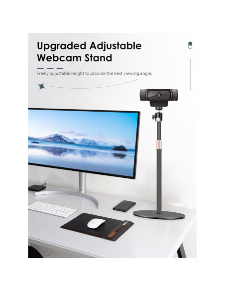 Soporte para Webcam Borenbuir Ajustable 34.3-60.4 cm Metal Soporte para Webcam Borenbuir Ajustable 34.3-60.4 cm Metal