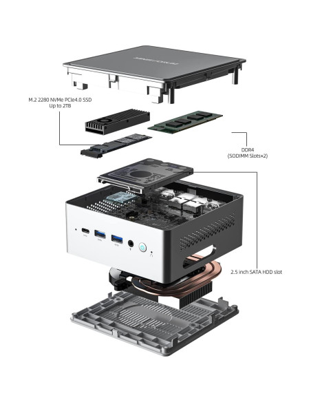 MINISFORUM NAB6 Lite Mini PC i5-12600H 16GB RAM 1TB SSD MINISFORUM NAB6 Lite Mini PC i5-12600H 16GB RAM 1TB SSD