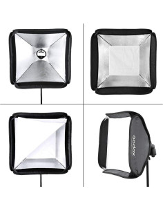 Softbox Godox 81x81cm con Soporte S2 para Speedlite 2