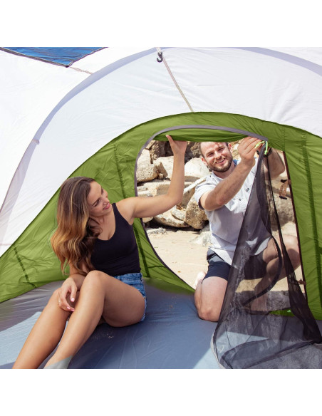 Carpa de Camping MOON LENCE para 4 Personas Impermeable Carpa de Camping MOON LENCE para 4 Personas Impermeable