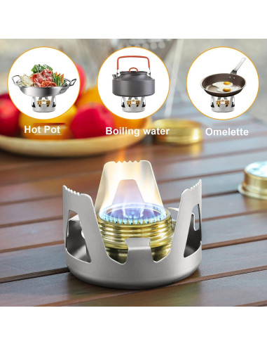 Estufa de Camping Portátil KOMCLUB SD-412 Ultraligera 190g