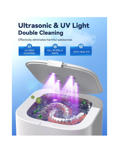 Limpiador Ultrasónico Phniti 375ml para Joyería y Dentaduras