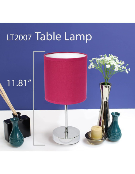 Lámpara de Mesa Mini All the Rages Rosa Fucsia con Bombilla LED Lámpara de Mesa Mini All the Rages Rosa Fucsia con Bombilla LED