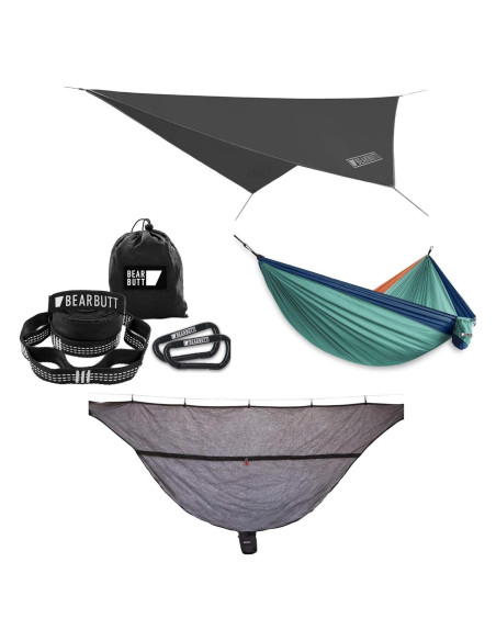 Hamaca Bear Butt Kodiak 250 kg Nylon Negra con Cubierta y Red Antimosquitos Hamaca Bear Butt Kodiak 250 kg Nylon Negra con Cubierta y Red Antimosquitos