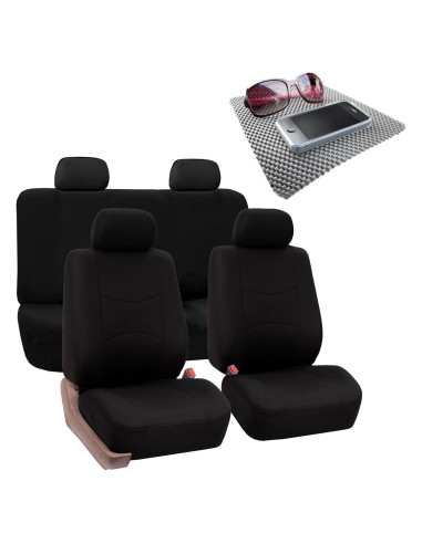 Juego Completo de Fundas de Asiento FH Group Negro Universal