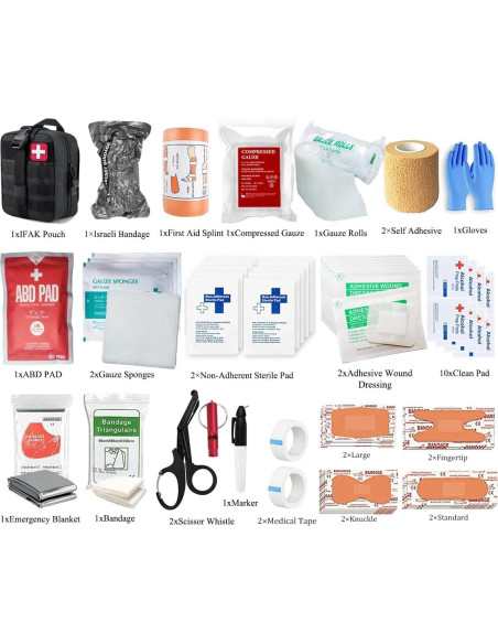 Kit de Trauma IFAK Vviitop para Primeros Auxilios - Negro Kit de Trauma IFAK Vviitop para Primeros Auxilios - Negro