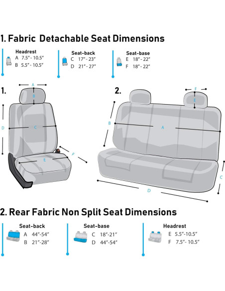 Juego Completo de Fundas de Asiento FH Group Negro Universal Juego Completo de Fundas de Asiento FH Group Negro Universal