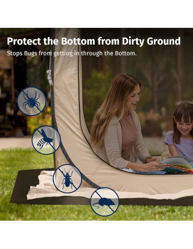 Lona Impermeable EAST OAK 3x3 m para Carpa Plegable