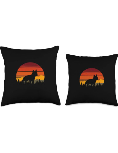 Almohada Cuadrada Retro 40x40 cm Cool Hiking Frenchie