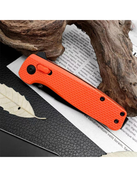 Cuchillo Plegable Goshawk Naranja 18.4 cm Hoja 7.1 cm EDC Cuchillo Plegable Goshawk Naranja 18.4 cm Hoja 7.1 cm EDC